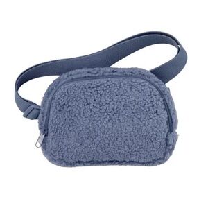 ULTA Sherpa Fleece Fanny Pack/Belt Bag in Blue